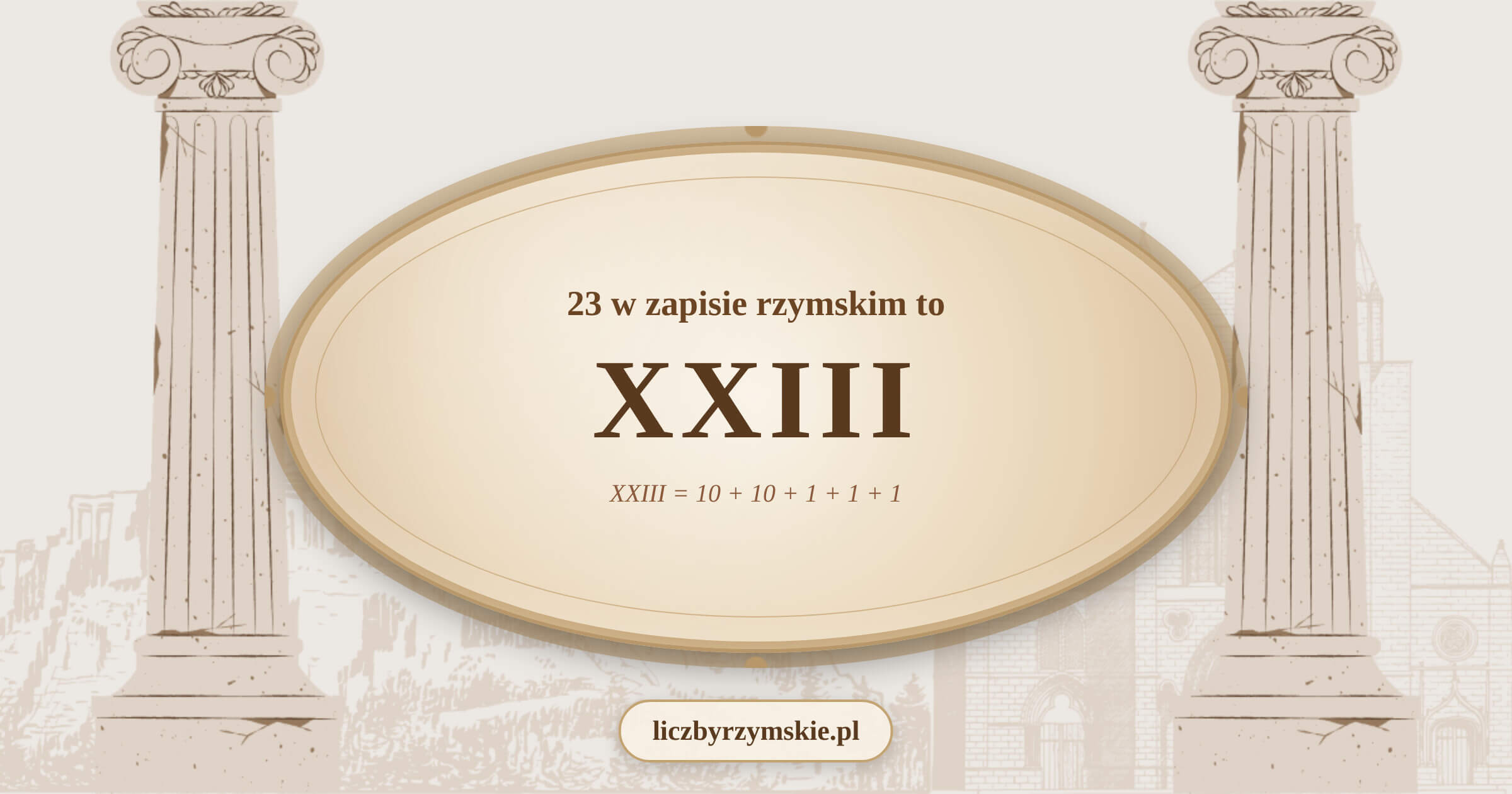 23 w zapisie rzymskim - XXIII